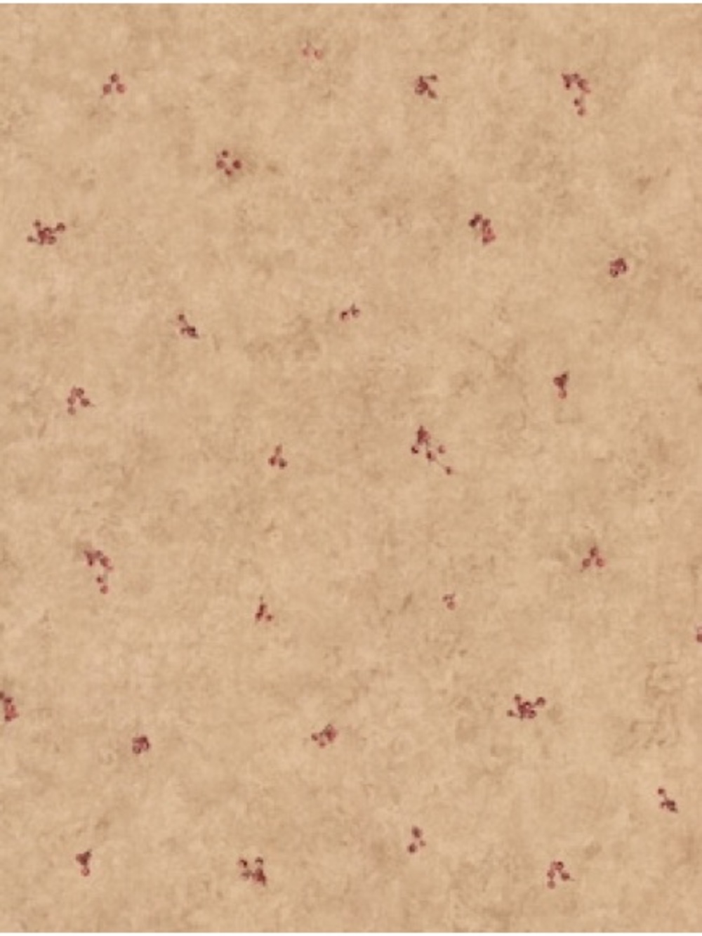 York Wallcovering Tan/Burgundy Strippable Prepasted Classic Wallpaper DoubleRoll